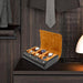 6-Slot PU Leather Watch Travel Case – Roll Organiser for Men & Women