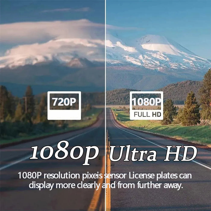 Dual-Lens Car DVR Dash Cam 1080P FHD — Front and Interior Recorder