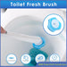 Flushable Toilet Brush Refills – 48 Disposable Sponge Heads (Blue)