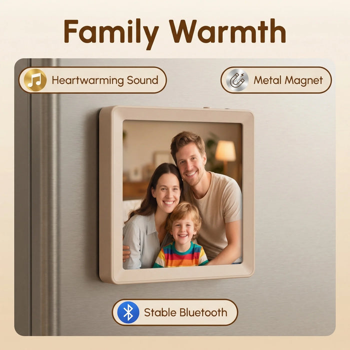 4-inch Digital Photo Frame with Bluetooth Speaker, TF Playback & Voice Recording
