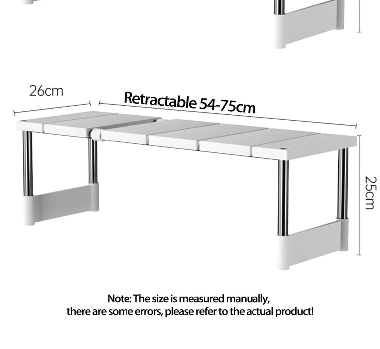 Retractable Under-Sink 2-Layer Cabinet Shelf — Multipurpose Kitchen & Bathroom Organiser
