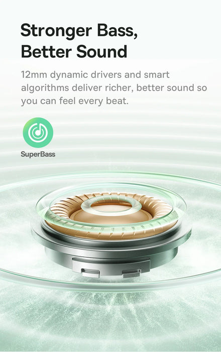 Baseus E Series – ANC True Wireless Earbuds, 12mm SuperBass, Bluetooth 6.0