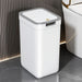 Touchless Wall-Mounted Bathroom Bin — Odour-Sealing Rectangular Plastic, 9L (White)