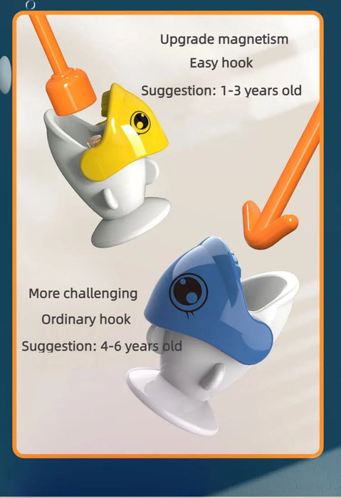 Dinosaur Magnetic Fishing Game — Montessori Rod Toy for 3–6 Years