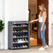 Multi-Tier Shoe Cabinet with Dust-Proof Rolling Shutter — 6/8/10 Tiers, Space-Saving
