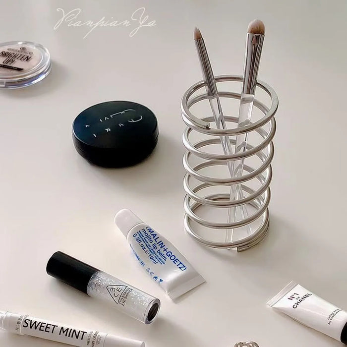 Stainless Steel Toothbrush Holder – Metal Bathroom Storage Rack