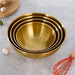 3pc Stainless Steel Mixing Bowl Set — Large Salad & Dough Bowls, Kitchen Accessories (Gold or Silver)