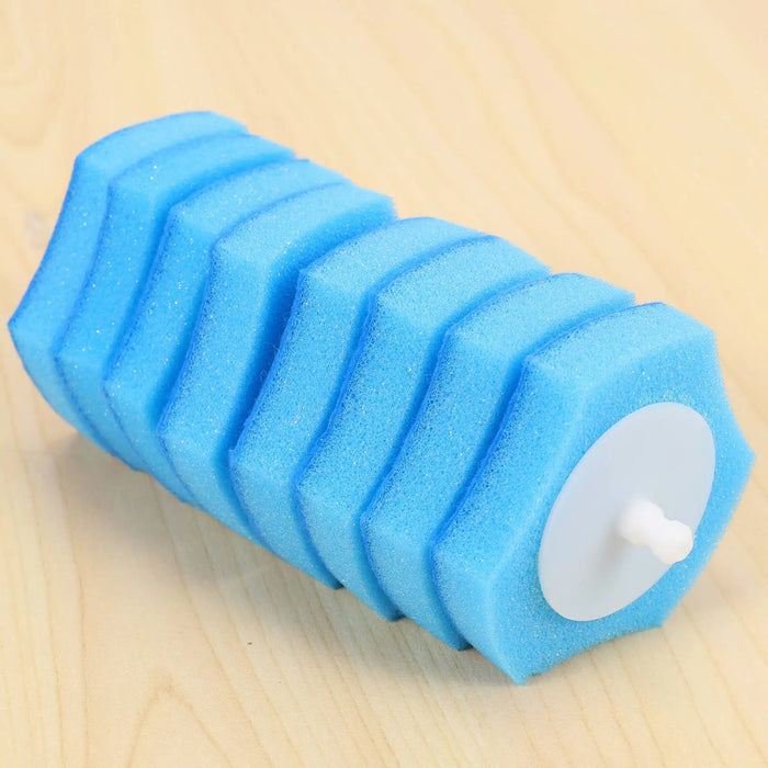 Flushable Toilet Brush Refills – 48 Disposable Sponge Heads (Blue)