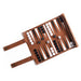 Portable Foldable Backgammon Travel Set — PU Leather Roll-Up Board with Pieces & Dice