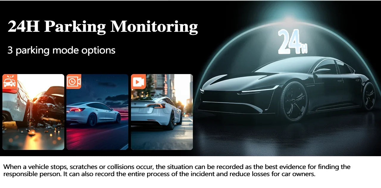 4K WiFi GPS Dash Cam — Mini Front DVR with 24‑Hour Parking Mode & G‑Sensor