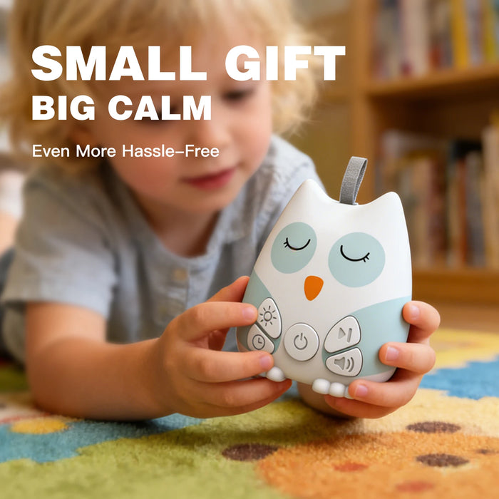 Portable White Noise Machine with Night Light — Rechargeable Sleep Aid for Babies & Adults