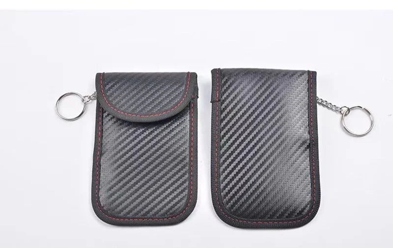 Car Key Signal Shielding Pouch — Faraday RFID Blocker for Keyless Fobs