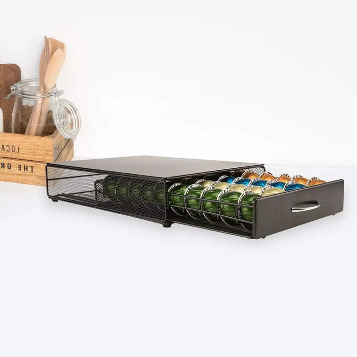 Metal Coffee Capsule Holder — Compatible with Nespresso Vertuo, Vertuoline, Dolce Gusto, Verismo & Lavazza