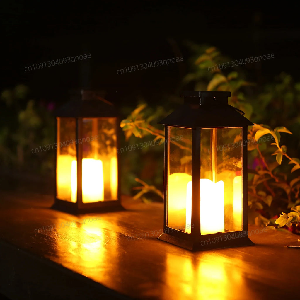Lanternes solaires Neoglint Modèle - Bougie LED sans flamme Éclairage décoratif de jardin - Parfait pour événements en plein air, fêtes dans le jardin et décorations de tables