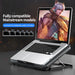 Q100 Laptop Cooling Pad — Twin Fans, LED Screen & Dual USB Ports