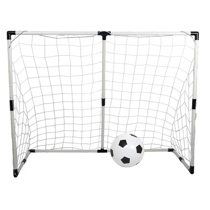 Portable Foldable Football Goal for Kids - Practice Net Frame