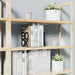 Metal L-Shaped Bookend — Non-Slip Book Support for Home, Office & Library (White/Black)
