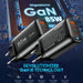 85W GaN USB‑C Charger – PD/PPS/QC Fast Charge, 2x USB‑C + USB‑A (UK/EU/US/KR)