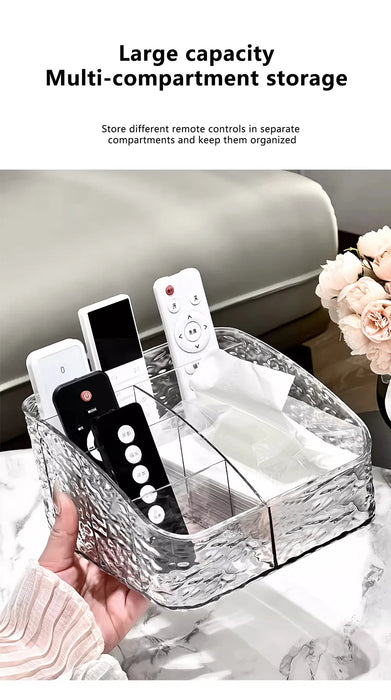 Clear Cosmetic Storage Box – Vanity Makeup & Skincare Organiser (3 / 4 / 5 Grid)