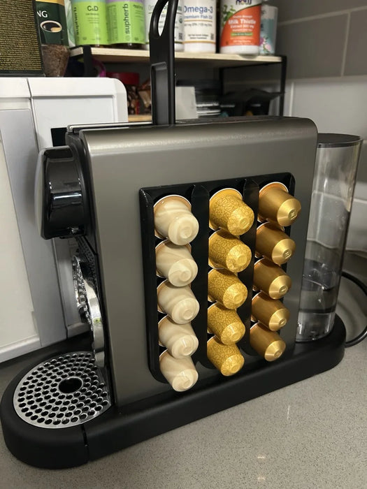 Punch-free Coffee Capsule Wall Rack — Fits Nespresso-compatible Capsules, Space-saving