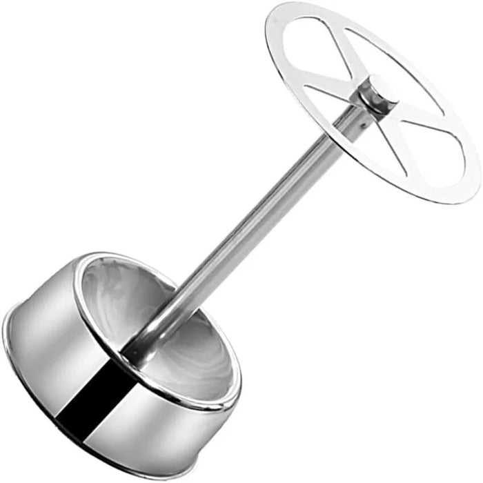 Stainless Steel 6-Slot Wall-Mounted Toothbrush & Makeup Brush Holder