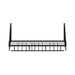 60cm Wall-Mounted Kitchen Organiser Rack with 10 Hooks – Black