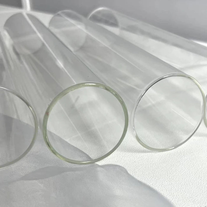 Set of 10 Glass Hurricane Candle Sleeves — 5cm x 27cm