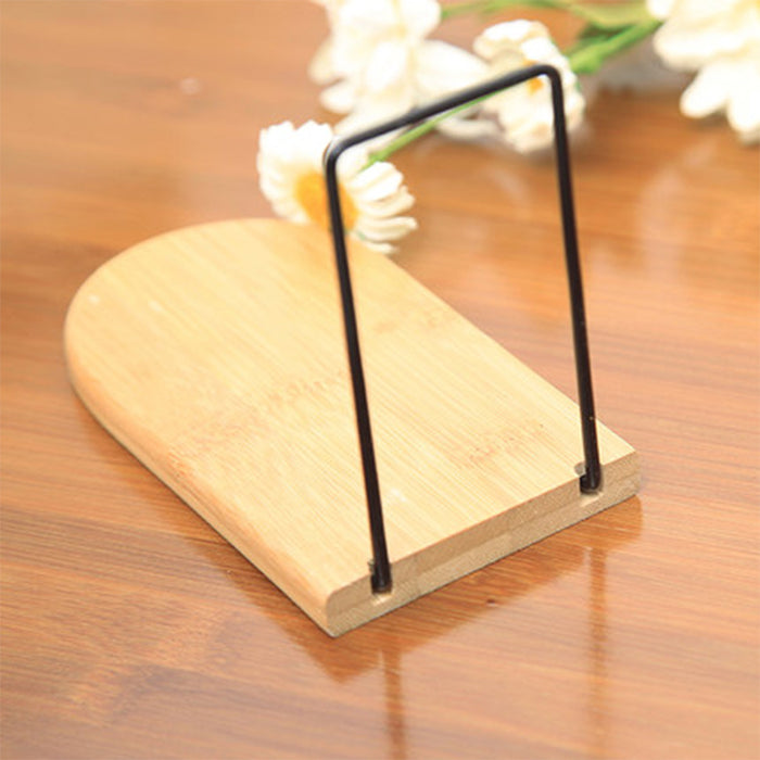 Nature Bamboo Desktop Bookends – Bamboo Book Stand (S & L)