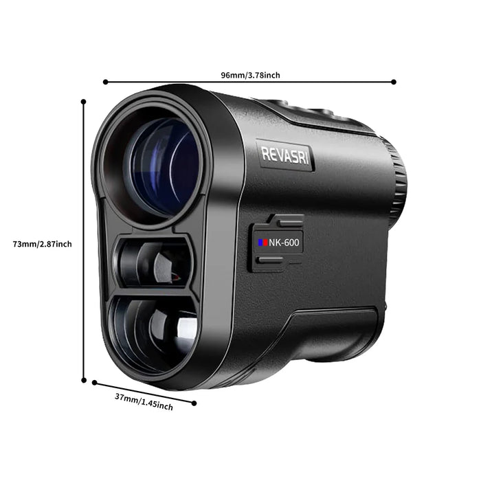 Golf Laser Rangefinder with Slope & Flag Lock — 6x Magnification, Type‑C Recharge (600/1000m)