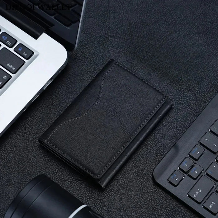 Trifold Magnetic PU Leather MagSafe Card Wallet for iPhone 16/15 Pro/Max/Plus/Mini