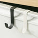 S-shaped Metal Over-Cabinet Door Hooks — Multi-purpose Kitchen & Bathroom Storage