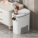 Cabinet Compost Bin with Lid — 6L or 10L, Wall‑Mount or Free‑Standing
