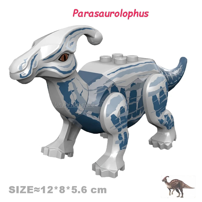 Jurassic Dinosaur Building Set — Triceratops, Velociraptor, T‑Rex, Indominus (Age 6+)