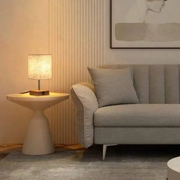 Candeeiro de Secretária LED por Candeeiros de Cabeceira - Candeeiro de Mesa com Dimerização por Toque com USB e porta Tipo C, Carregamento Rápido, Proteção para os Olhos - Luz de Leitura Ideal para Estudantes e Leitores de Longas Horas