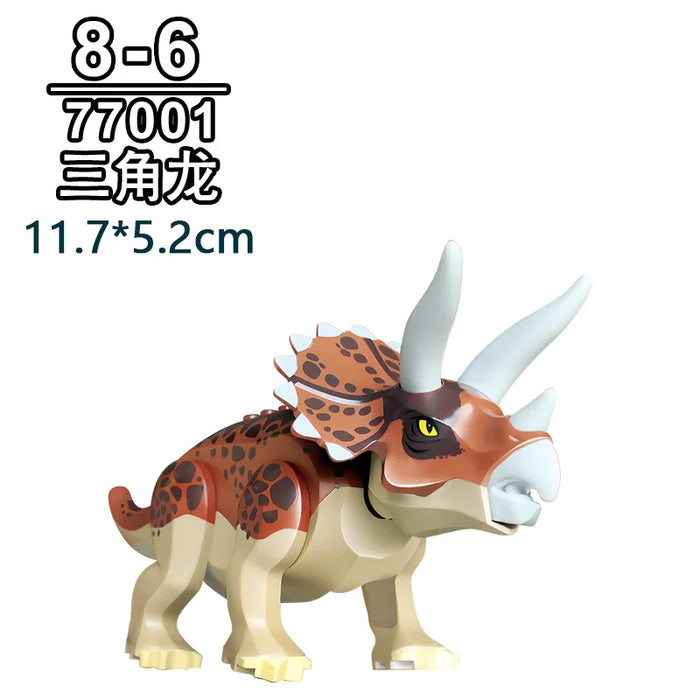 Tyrannosaurus Rex Building Block Figure — Jurassic Dinosaur Brick Toy (LEGO-compatible, 1pc)