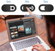 3pc Black Plastic Webcam Cover — Slide Shutter Privacy Shield for Phone, Laptop, Desktop