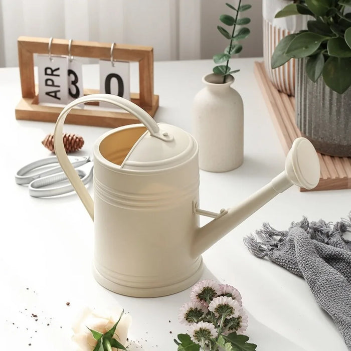 2-litre Long-Spout Watering Can — Durable Plastic with Ergonomic Handle