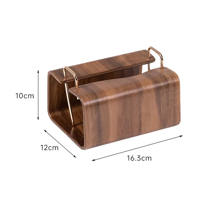 Nordic Wooden Tissue Box – Retro Napkin Holder for Living Room & Desktop