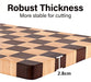 End-grain Rubber Wood Chopping & Serving Board (Flippable) — JT549