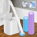 Disposable Toilet Brush Kit — Long Handle & Wall‑Mount Holder