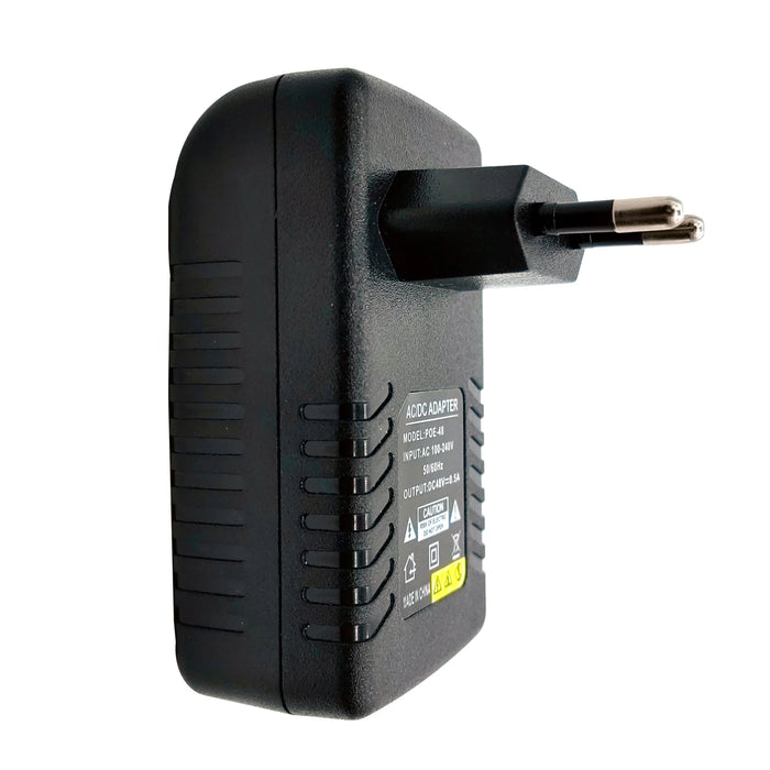 48V 0.5A PoE Injector Power Supply – EU/US Plug for IP Cameras, Switches & NVRs