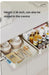 Metal Slide‑Rail Pull‑Out Cabinet Organiser with Self‑Adhesive Base