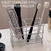 5-Slot Toothbrush Holder — Freestanding, Space-Saving, White