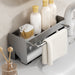 Kitchen Sink Stand & Sponge Holder – Metal Dish Drainer Organiser (Grey/White/Black)