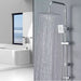 Square Stainless Steel Shower Head Set with 8-inch Rainfall & Mixer