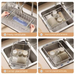 Telescopic Stainless Steel Sink Drainer Basket – Dish Rack Organiser