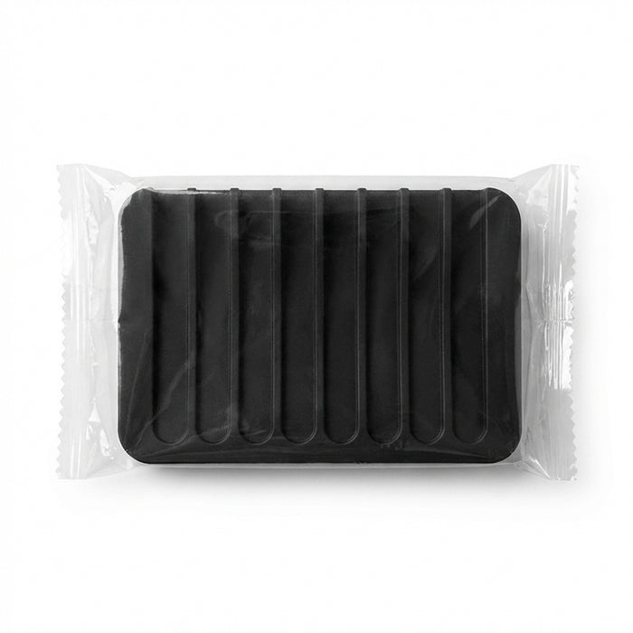 Single-Pack Silicone Self-Draining Soap Dish – Non-Slip Countertop Holder, 11.5×8×1 cm