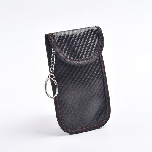 Keyless Car Key Faraday Pouch — RFID Signal Blocking Fob Case (Carbon Fibre)