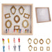 DIY Mini Museum Silhouette Box – Creative Memory Display Kit with Miniature Statues & Gold Frames