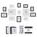 13-piece Wooden Picture Frame Set for Wall — Mixed Sizes for Photos